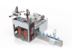 吹塑取出機械手-左右雙臺-后下料-產(chǎn)品置于前方